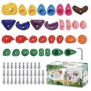 TOPNEW Pack Rock Climbing Holds Climbing Grips for Kids DIY Rock Stone Wall New